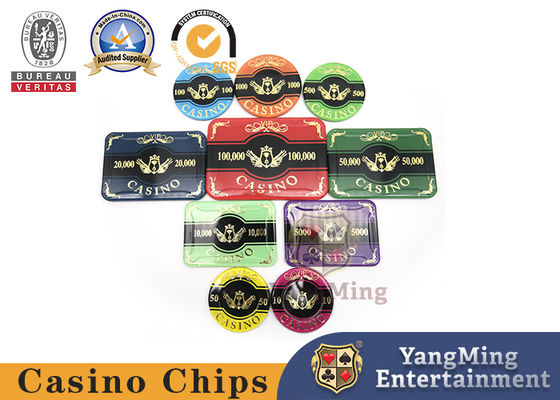 comprare mazza bronzante premio acrilica Chip Set For Entertainment del casinò 760pcs fabbricazione online