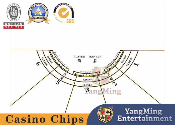 comprare Tessuto 100% Poliestere Baccarat 5 - Layout Tavolo da Casinò per Giocatori, Layout Poker Mezza Rotonda con Colore Verde fabbricazione online