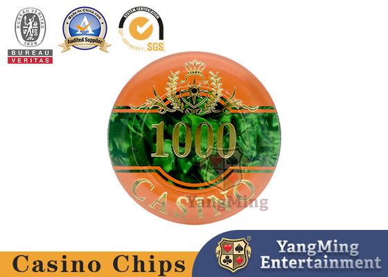 comprare RFID Clay Casino Poker Chip Set UV 760pcs tre - strato Shell Pattern acrilica fabbricazione online