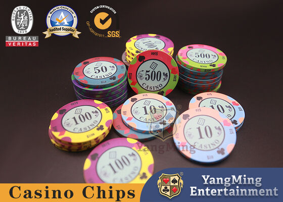 comprare Mazza acrilica bronzante ad alta temperatura Chips Round Shaped del casinò fabbricazione online
