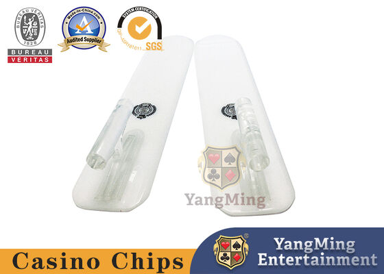 comprare Gioco di plastica bianco del club di Logo Cards Shovel Casino Vip - carte da gioco specifiche RFID Chip Handle Shovel fabbricazione online