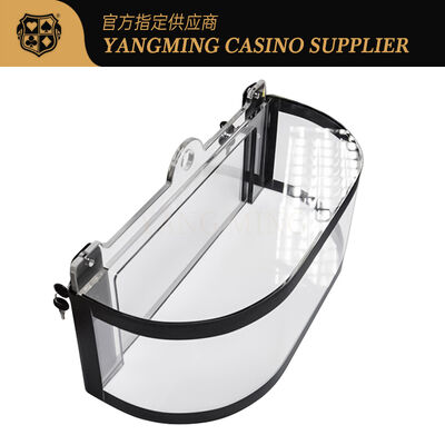 comprare L'acrilico ispessisce il casinò dedicato Chips Dealer Holder della Tabella di Chips Carrier Roulette Wheel Gambling fabbricazione online