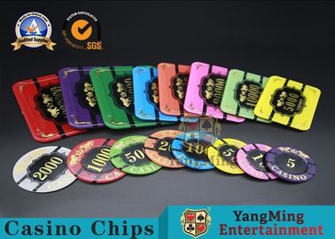 comprare Chip acrilico della Tabella del gioco della Tabella del poker di Crystal Gold Stamping Chip Baccarat fabbricazione online