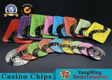 comprare Mazza acrilica stampabile Chips Jeton Diameter del casinò ultima 81 * 56/94 * 66mm fabbricazione online