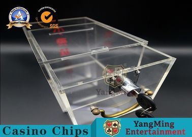 comprare La chiare scatola/carte da gioco acriliche di sicurezza scarta il supporto con la serratura e la chiave fabbricazione online