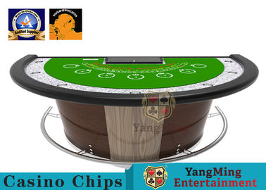 comprare Corrimano incorporato di gioco del casinò della Tabella rotonda semi- della mazza che orla spugna elastica spessa fabbricazione online