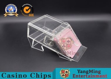 comprare 1 scarpa acrilica dedicata di gioco durevoli della scarpa della carta del casinò della piattaforma, di colore nero o chiaro fabbricazione online