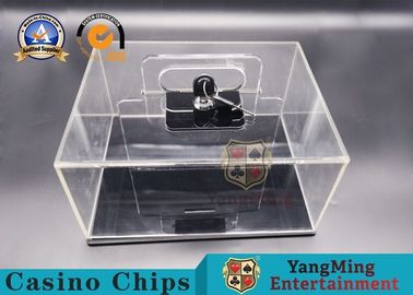 comprare Texas Hold loro 400 - iarda Chip Lockable Cash Box Thickened mobile Chip Box Spot Club Dedicated trasparente pieno fabbricazione online