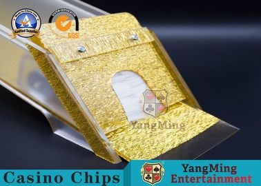 comprare 8 carte da gioco delle piattaforme/scarpe manuali carta del casinò con il chiaro coperchio acrilico 5-7mm Thinkness fabbricazione online