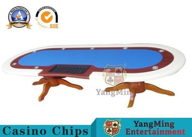 comprare Panno su ordinazione di velocità di 10 giocatori del poker della Tabella della Tabella di lusso del poker con rivestimento di marmo fabbricazione online