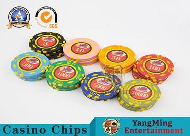 comprare mazza Chips Set With Custom Uv Logo Circular Type del casinò 600pcs fabbricazione online