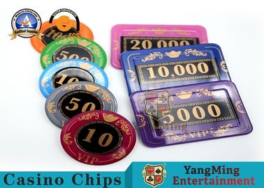 comprare I produttori forniscono la matrice per serigrafia acrilica 760 Crystal Chip Set With Aluminum Poker Chips Set Case fabbricazione online