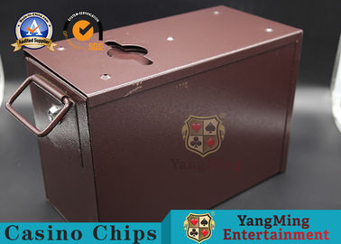 comprare Urna di gioco dei soldi del casinò del metallo della Tabella della mazza con la manica & le serrature per il supporto dei contanti della Tabella della mazza fabbricazione online