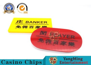 comprare Colore luminoso resistente all'uso di gioco degli indicatori dolci del baccarat della Tabella del casinò della mazza fabbricazione online
