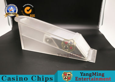 comprare scarpa acrilica trasparente del commerciante della mazza della scarpa/8 piattaforme della carta del casinò di 370*150*100mm fabbricazione online