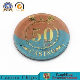 comprare Mazza acrilica bronzante ad alta temperatura Chips Round Shaped del casinò fabbricazione online