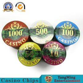 comprare RFID Clay Casino Poker Chip Set UV 760pcs tre - strato Shell Pattern acrilica fabbricazione online