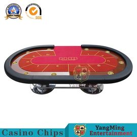comprare Tabella Texas Hold del poker del casinò di 6 colori loro quadrato Tbale del baccarat con dieci giocatori fabbricazione online