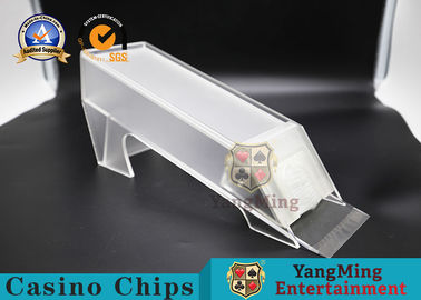 comprare Riordino del casinò della scarpa del commerciante della spazzola del plexiglass per il gioco del Texas Hold loro carte da gioco del poker fabbricazione online