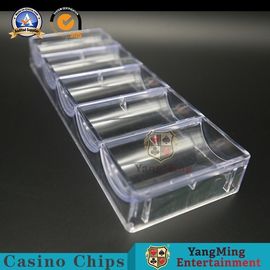 comprare Mazza di alluminio completamente chiara Chip Case With Tray Fix 100 chip rotondi fabbricazione online