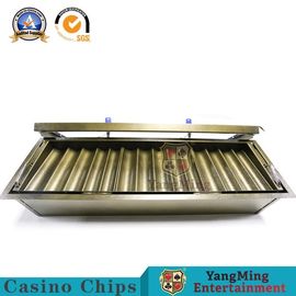 comprare Casinò Chip Holder For Round Poker Chip And Plaque di doppio strato del metallo di 14 file fabbricazione online