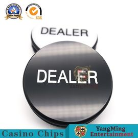 comprare Il nero di lusso Crystal Engraving del jumbo di Texas Dealer Button Two Face della mazza di plastica di 2cm x di 7 fabbricazione online