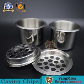 comprare accessori Texas Hold del gioco del casinò 70g loro presentare calo di acciaio inossidabile nello schermo del portacenere per i supporti della bevanda della Tabella del poker fabbricazione online