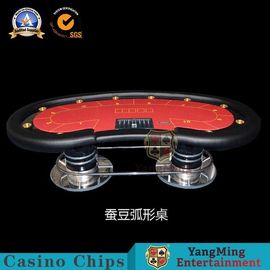 comprare 8-10 la Tabella pieghevole Texas Hold della mazza del casinò ovale della persona loro ha condotto la Tabella con il piano d'appoggio impermeabile del tessuto fabbricazione online