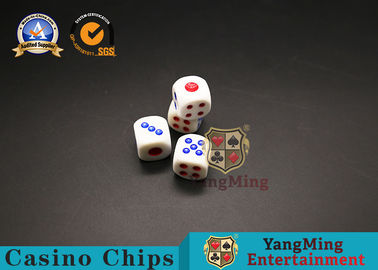 comprare Dadi di plastica 15mm Dimater 100pcs del casinò degli accessori originali del gioco fabbricazione online
