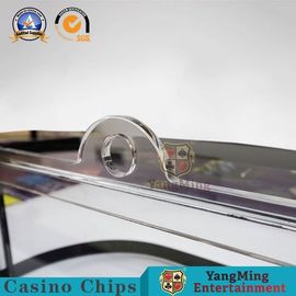 comprare L'acrilico ispessisce il casinò dedicato Chips Dealer Holder della Tabella di Chips Carrier Roulette Wheel Gambling fabbricazione online