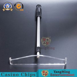 comprare Mazza di plastica trasparente ritrattabile Chips Rake della lega di alluminio degli accessori della Tabella della mazza del baccarat delle roulette fabbricazione online
