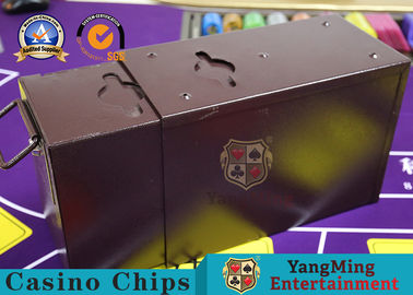 comprare Mazza ufficiale Chips Toke Box di punta dei contanti/urna del casinò con gli accessori del tavolo verde delle serrature fabbricazione online