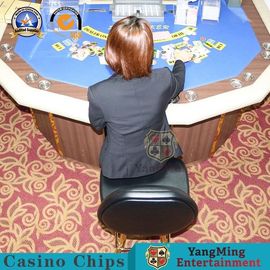 comprare Base rotonda regolabile ricoperta del casinò di gioco delle sedie dello schienale alto di cuoio di acciaio inossidabile fabbricazione online
