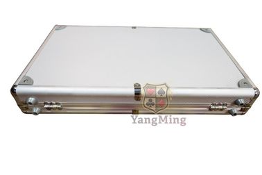 comprare Black jack di alluminio di lusso Chips Case delle ruote di roulette dell'argento della spugna di 600pcs 14g Clay Chip Box Casino Baccarat Portable fabbricazione online