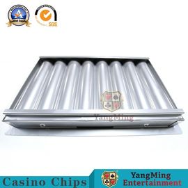 comprare Il casinò industriale Chip Tray Single Layer Poker Chips del metallo di file del ferro 8 fa galleggiare l'argento luminoso fabbricazione online