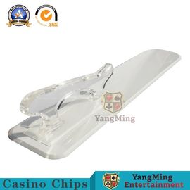 comprare Le carte da gioco trasparenti di plastica della maniglia di colore della Tabella del poker del casinò dello standard industriale bianco della pala incassano la pala su misura fabbricazione online
