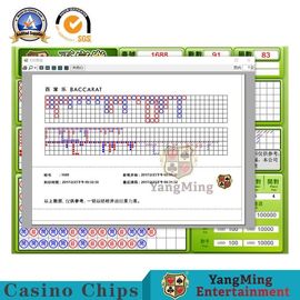 comprare Esposizione inglese di LCD 24 HD dello schermo del sistema del tavolo verde di Chips Macau Casino Dedicated Baccarat del casinò di RFID con l'ospite fabbricazione online