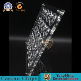 comprare il casinò Chips Acrylic Horizontal Section Carrier del tabellone del diametro di 40mm ha ispessito 20pcs raffinato fabbricazione online