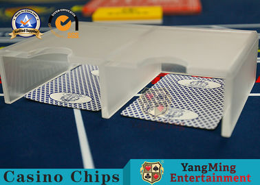 comprare Matte Casino Table Accessories Acrylic traslucido aperto doppio 1-2 carte da gioco della piattaforma si abbottona fabbricazione online