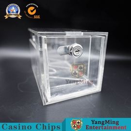 comprare trasportatore pieno della carta da gioco del supporto di scarto del poker di 200*115*115mm chiaro con la serratura del metallo fabbricazione online