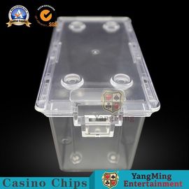 comprare Supporto di scarto del poker delle carte da gioco, scatola acrilica di sicurezza delle piattaforme del casinò 8 chiara fabbricazione online