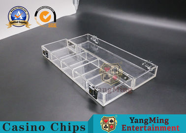 comprare Mazza di gioco Chips Box Anti - Chips Double Lock Chip Carrier falsificato fabbricazione online