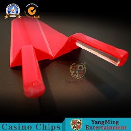 comprare Pagaia classica della carta da gioco del poker di colore rosso degli accessori del gioco del casinò per il tavolo verde fabbricazione online