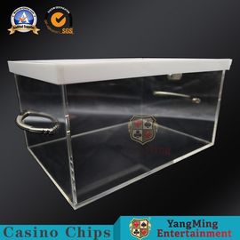 comprare Lusso su ordinazione che gioca la carta portatile acrilica della radura del supporto di scarto in pieno che invia scatola fabbricazione online