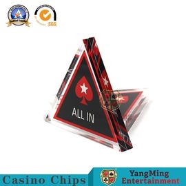 comprare bottone del commerciante di scommessa di vittorie del cristallo del triangolo del club del poker VIP del Texas degli accessori del gioco del casinò 26g fabbricazione online