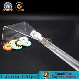 comprare I chip di poker acrilici del casinò degli accessori trasparenti pieni del gioco rastrello di gioco dei chip smontaggio telescopico di plastica/rastrellano fabbricazione online