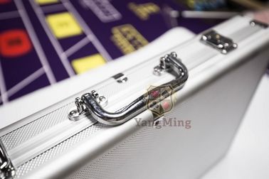 comprare Trasportatore di chip portatile su misura di Gamblign di sicurezza della lega di alluminio della scatola del chipset dell'argilla della mazza del casinò 600pcs fabbricazione online