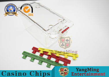 comprare Scarto standard di gioco di generi di plastica amichevoli eco- di progettazione 3 della guarnizione di sicurezza della scatola di carte del commerciante del club di VIP fabbricazione online