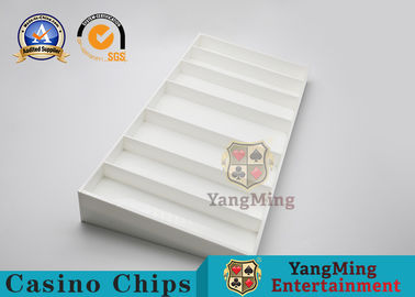 comprare Tabella di plastica Chip Box del gioco di Chip Board Baccarat Poker Table del poker dell'ABS bianco fabbricazione online
