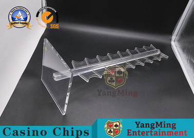 comprare il montante del bordo della ruota di roulette di 10mm Thinkness fora la mazza acrilica Chip Rack fabbricazione online